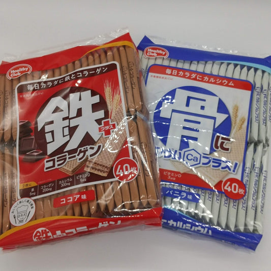 骨にカルシウムウエハース・鉄プラスコラーゲン　40枚